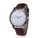 Produktbild Juliyues Herren Armbanduhr Leder,Retro Herrenuhr Männer Geschäfts Uhren mit Lederarmband Kristall Analog Quarz Armbanduhren