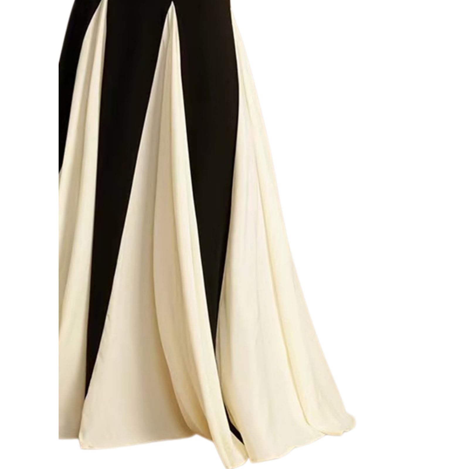 Vestito Donne Elegante Pavimento Lunghezza Maxi Abito Scivolante Splice da Sera Formale Festa Sposa Ospite Chic Vestiti-Black-XL