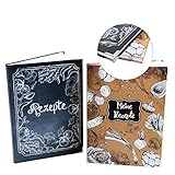 Logbuch-Verlag großes Rezeptbücher Set zum Selberschreiben & Gestalten DIN A4 Kochbücher leer für DIY Kochrezepte Backrezepte als Geschenk Vegetarier