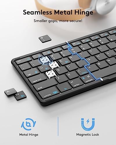Samsers FOLDING WIRELESS KEYBOARD Foldable Bluetooth Keyboard thumb #5