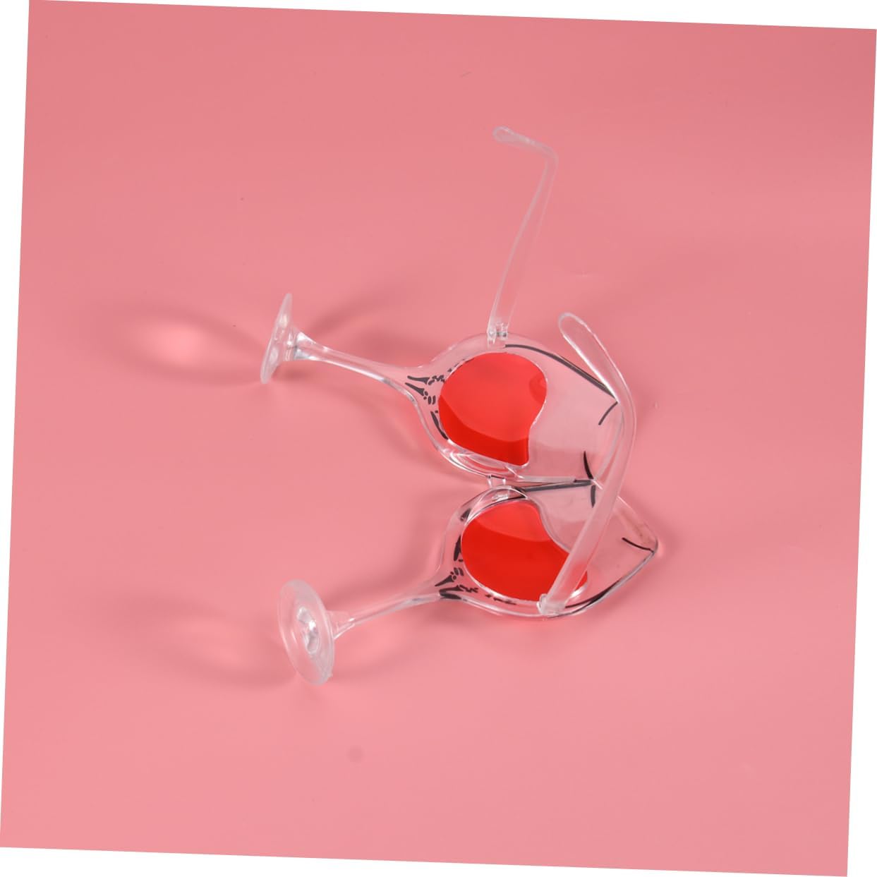 INOOMP Wine Glass Shape Crazy Sunglasses - Wacky Funny Novelty Glasses | Bar, Night Club & Party Decor, Photo Booth Props