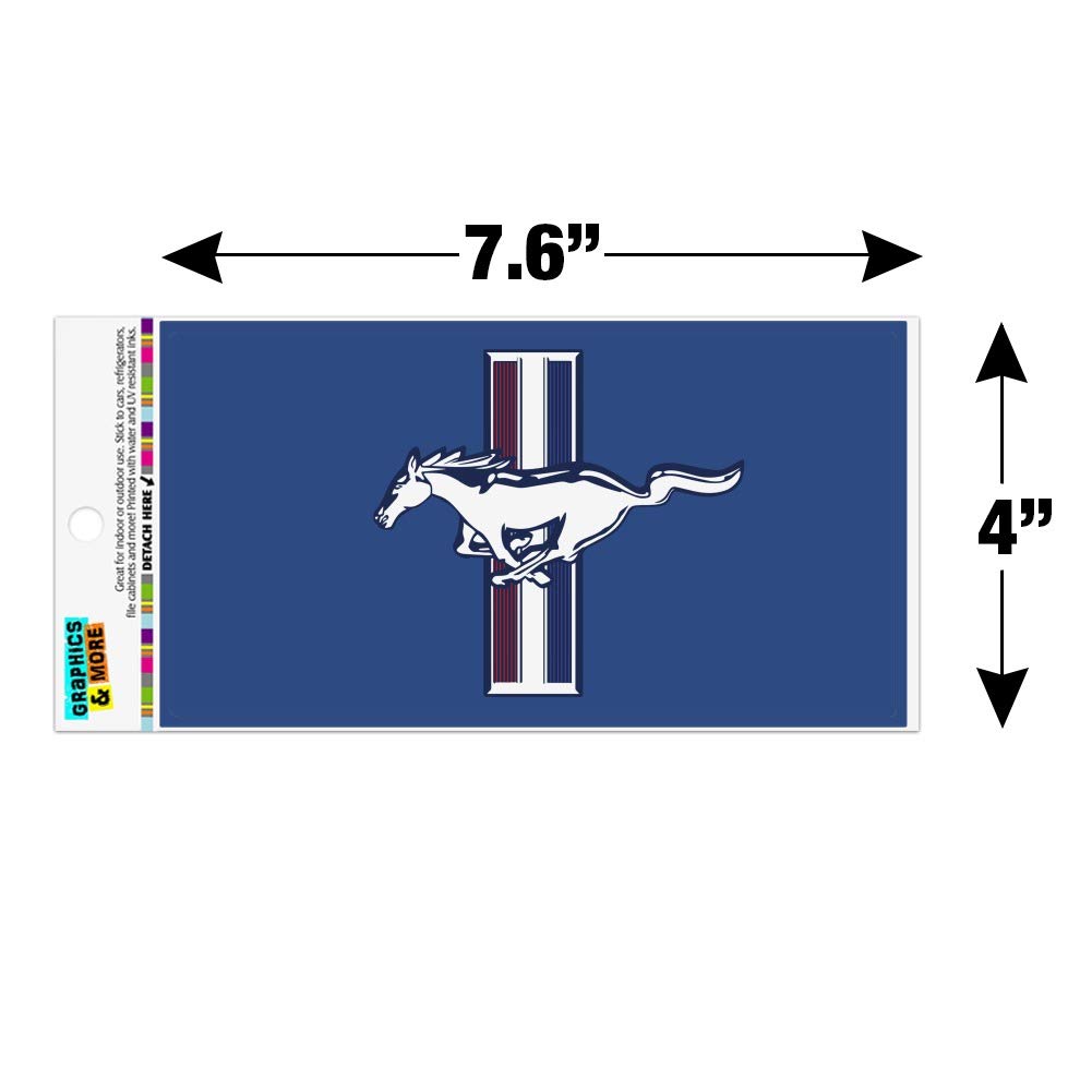 Amazon.com: GRAPHICS & MORE Ford Mustang Logo Automotive Car