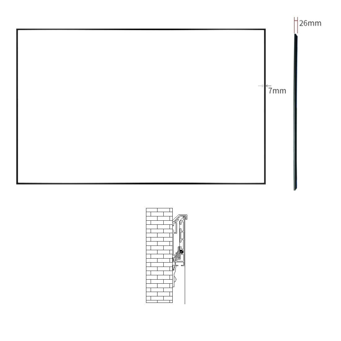 Écran De Projection Mural Sans Cadre HiViLux - Toile Blanche HiViWhite Cinema 1.0, Gain 1.0, Compatible 8K/4K/3D