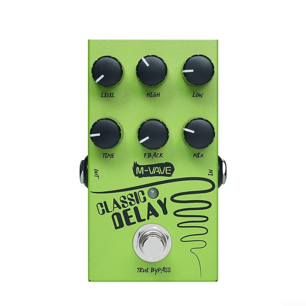 Verbessern Sie Ihre Musik mit einem klassischen analogen Delay-Effektpedal mit True Bypass-Design
