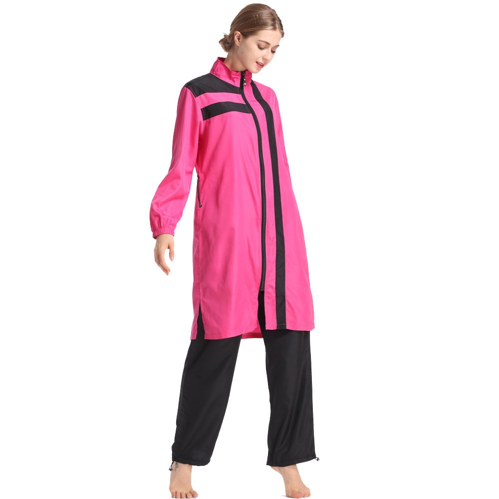 Costumi da bagno modesti con Hijab staccabile, costume da bagno musulmano modesto costumi da bagno islamici costumi da bagno da spiaggia a lunghezza intera