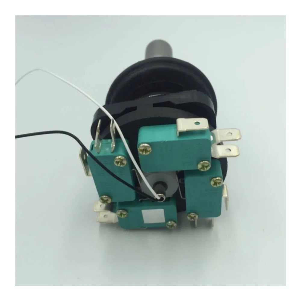 AC DC 250V/125V 30mm Joystick Switch with Push Button Switch Momentary 4 Position Latching Monolever Cross Switch HKF4-11A-4L(HKF4-11A-4 Momentary)