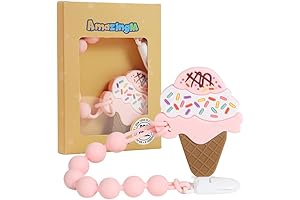 Baby Food Grade Teether Toy Set For Teething Pain Relief and Soothing