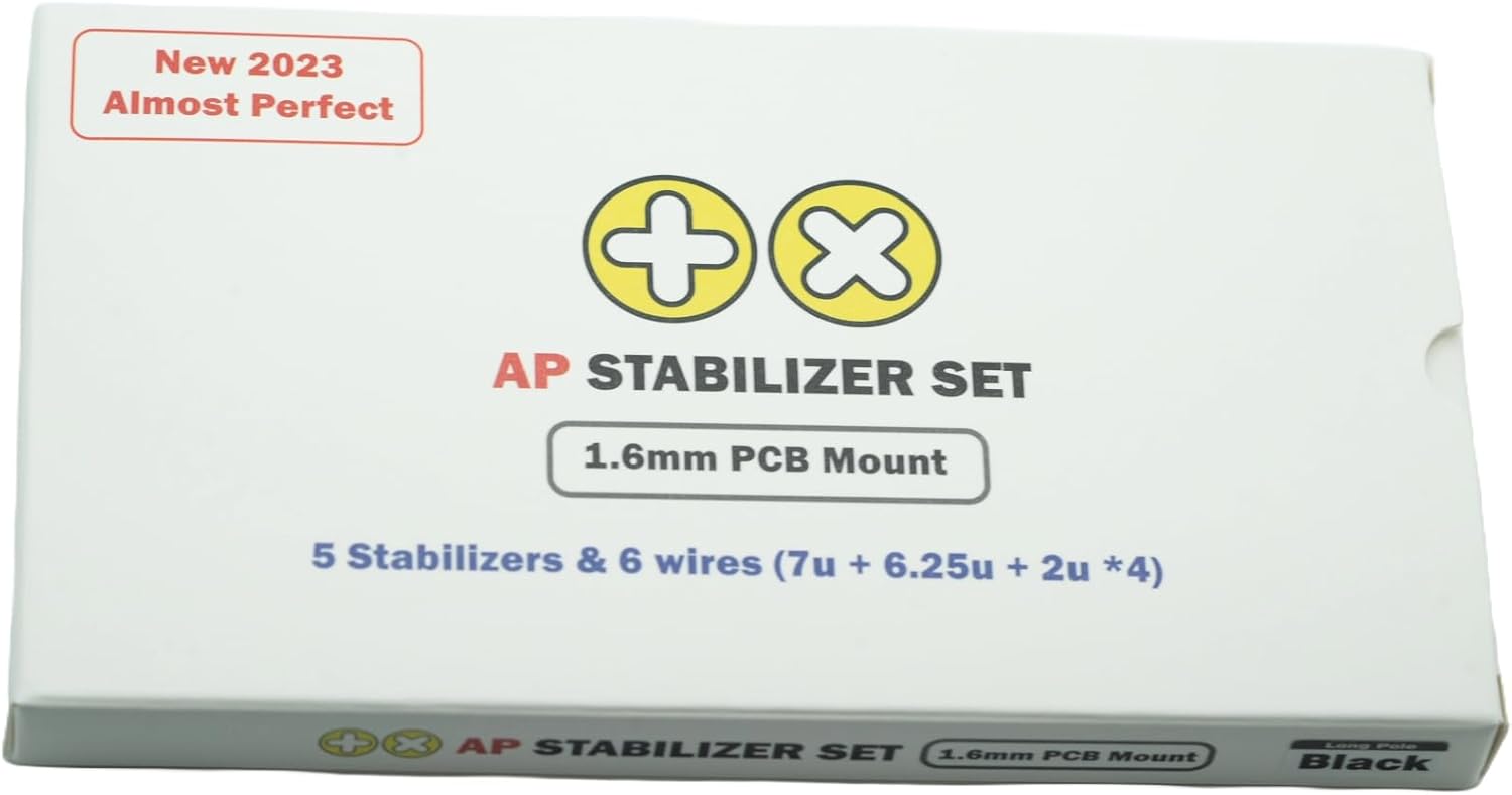 Zkeebs TX AP Mechanical Keyboard Stabilizers PCB Mounted Clip-in (Rev.4) (80% TKL Kit) (1.6T)