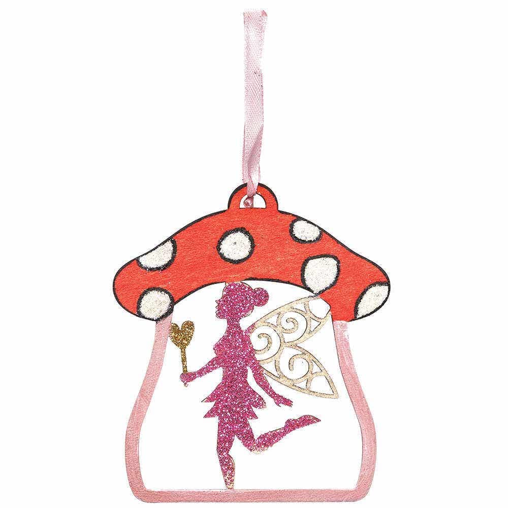 Tous En Scene Jouet Baker Ross Lot De 4 Kits De Loisirs Créatifs En Bois Motif Fée Bricolage Enfant