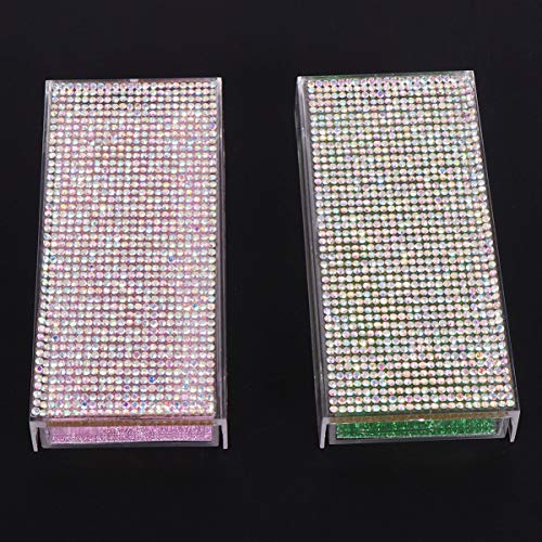 FRCOLOR 2 Pcs Casos de CÃ­lios Falsos de Strass Caixa de Embalagem de CÃ­lios de PlÃ¡stico Ferrament