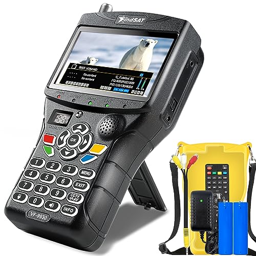 VF9930 Medidor De Campo DVB-S2/S/T2/T/C Combo, HD Medidor De Campo TDT y Satelite con...