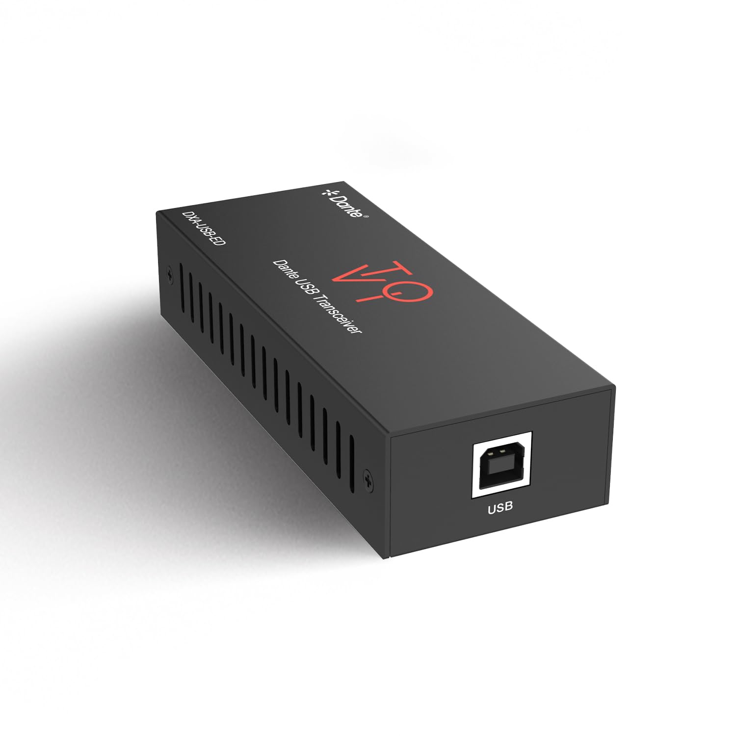 ToVi Dante Adaptador de audio USB a red - Convertidor de audio de 2 canales para red Dante - Compatible con AES67 Audio sobre IP - 24 bits 44.1/48/96kHz (DXA-USB-ED)