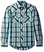Wrangler Men's Fashion Two Pocket Snap Front Long Sleeve Shirt