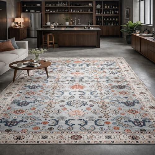 Alfombras de entrada lavables Rururug de pelo corto 180x280 cm antideslizantes 2