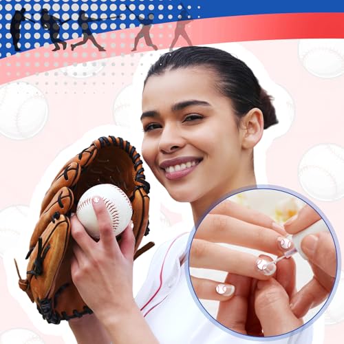 Image of Weysat 30g Mini Baseball Polymer Clay Slices 0.2 Inch Tiny Clay Baseball Pieces Sports Sprinkles Ball Confetti for Clips Nail Art DIY Craft Party Decoration Favors for Team Sports Lover