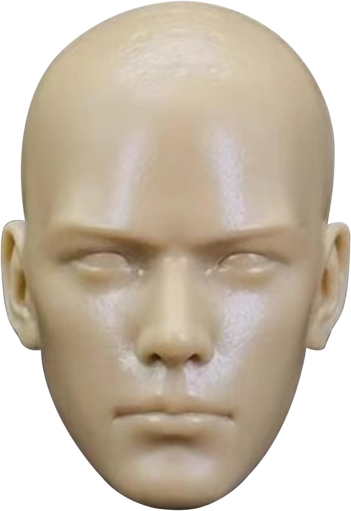 1/6 Scale Action Figure Plastic Doll Head with Open Eyes Realistic Plug-in Accessories for Creative Projects and Displays