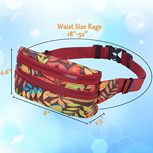 Image of Goothdurs Fanny Pack for Women Men Fashion Waist Bag Waterproof Hip Bum Bag with Adjustable Belt for Running Travel Hiking Cycling Money