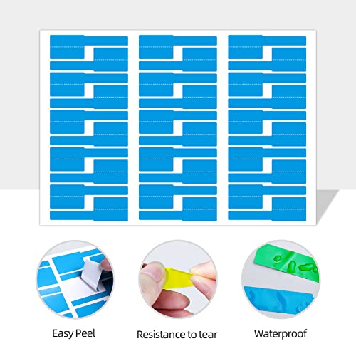 240Pcs Cable Labels Tags Colorful Waterproof Cord Labels Makers For Electronics, Avenemark Handwritable Tags For Wire Cable Management, Self Adhesive Permanent Identification Stickers 8 Sheet 8 Colors #TOP4