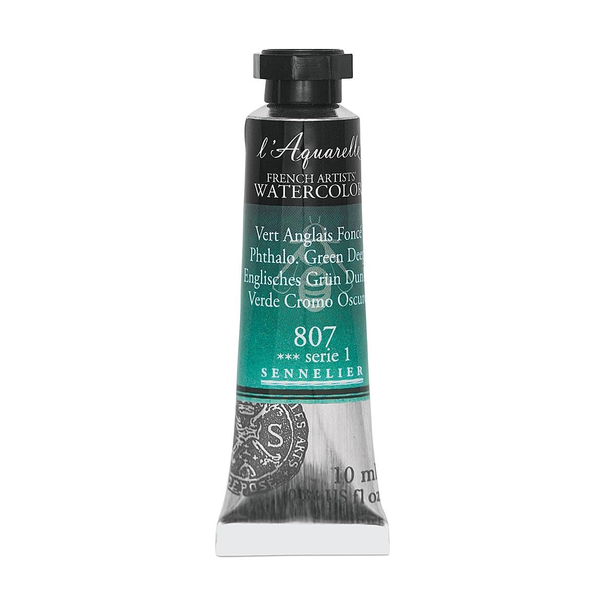 Sennelier Green L'aquarelle Watercolor Tubes 10Ml - Phthalo, Deep 10Ml Tube By