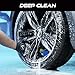VIKING Wheel Cleaner Mitts for Car, Microfiber Wheel Cleaner for Car Detailing and Rims, Black and White, 5.5 Inch x 4.4 Inch, 2 Pack