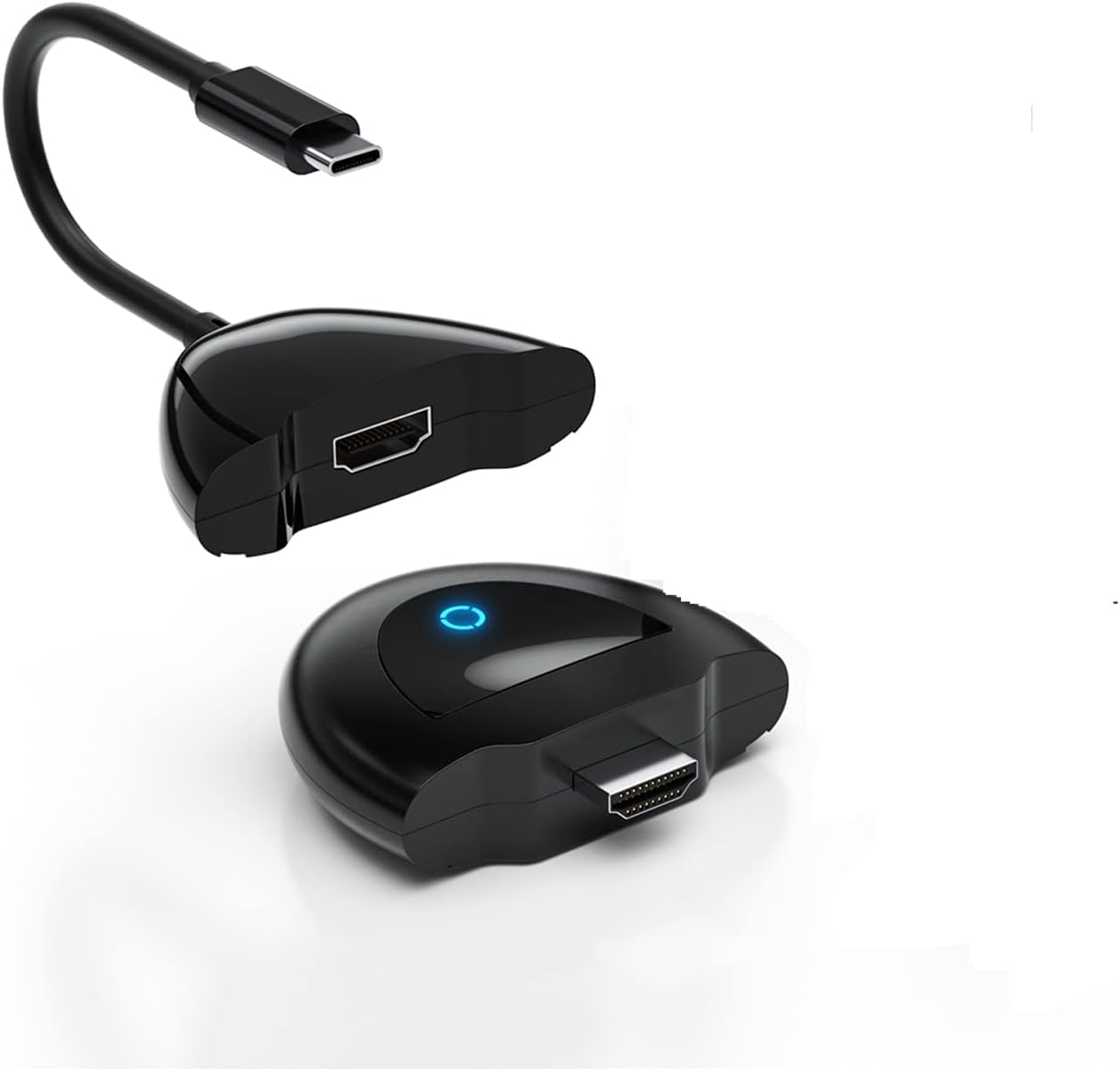 TIMBOOTECH HDMI/USB-C Emetteur, 2 en 1 Transmetteur HDMI sans Fil pour Le Streaming Vidéo et Audio Depuis Une Caméra/PC/Phone vers Un Téléviseur HD/Projecteur/Moniteur