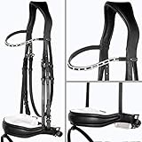 Heinick-Reitsport Trense Soft Weiß anatomisch Custom ~ Tasja ~ WB VB Größe Vollblut/Cob