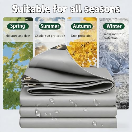 Lona remolque 60x460 cm impermeable de PVC resistente al moho y la intemperie para leña 3