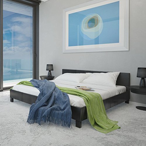 VidaXL Letto in Similpelle 160x200cm Imbottito