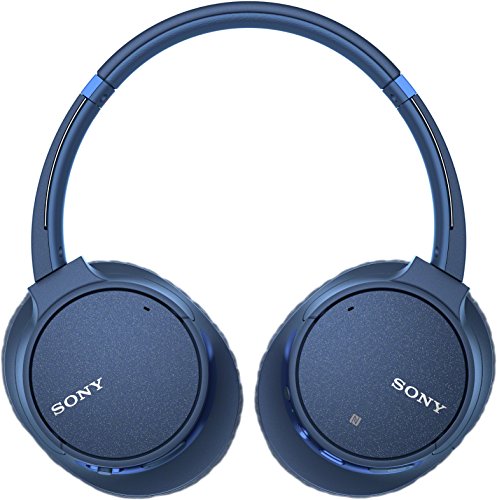 Sony WH-CH700N Wireless Noise Canceling Headphones (Blue) with Headphone Case and USB Bluetooth Adapter (3 Items)