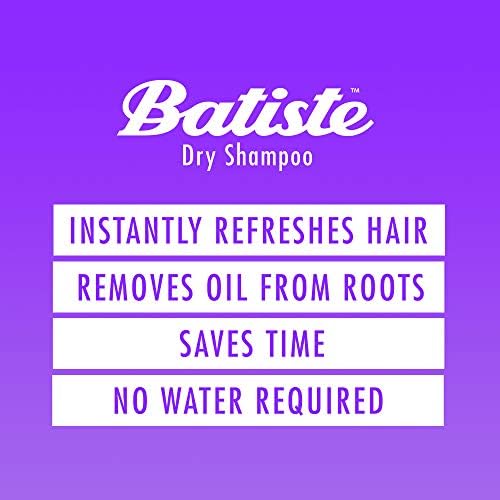 Batiste Dry Shampoo & De-Frizz 200ml, Smooths Frizzy Flyaway Hair, No Rinse Spray to Refresh Hair in Between Washes