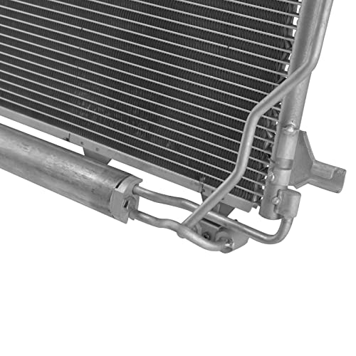 Image of TRQ A /C Condenser & Receiver Drier Assembly for 03-09 Mercedes-Benz E320 03-06 E500 03-06 E55 AMG 06 CLS500 06-11 E350 07-10 E550 07-10 E63 AMG 07-11 CLS550