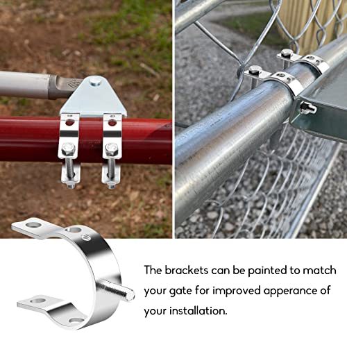 Universal Tube Bracket Kit For Automatic Gate Opener System, Suitable For 1.6'' To 2'' Tubes, Easy Installation #TOP4