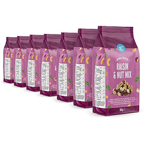 Amazon Brand - Happy Belly Nut and Raisin Mix, 7 x 200 g Cover