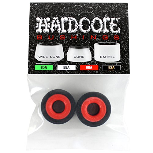 Skate One Hard Core Tonneau Noir Rouge - Gomme bushing skate longboard stable