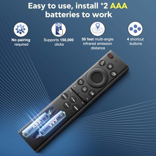 (Pack of 2) Universal for Samsung-Frame-Smart-TV-Remote-Control-Replacement - 3