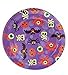 Prezer Lot de 8 assiettes motif animaux effrayants Violet