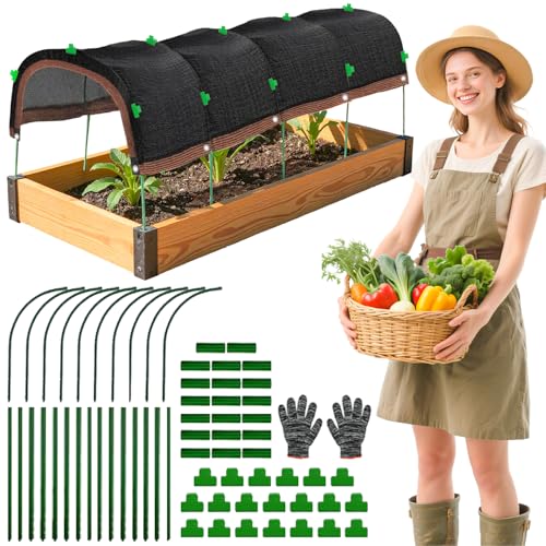 2026 Upgraded Garden Shade Cloth Kit 78.7'x59' Garden Shade Cloth for Plants Heat Protection with...