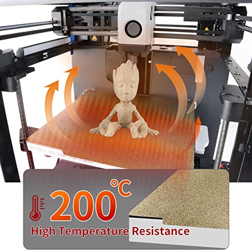 Image of IdeaFormer-3D Double Sided Textured PEI Spring Steel Build Plate 257x257mm, Flexible PEI Print Bed PEI Sheet for Bambu Lab X1 /X1C /P1P /P1S /P2S /A1 3D Printer