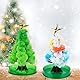 2PCS Magischer Baum, Mini Weihnachtsbäume Set, Magic Sakura Baum, Weihnachtsbaum Deko Für Kinder, DIY Weihnachtsbaum Klein, 15 cm Hoch, 10 cm Durchmesser