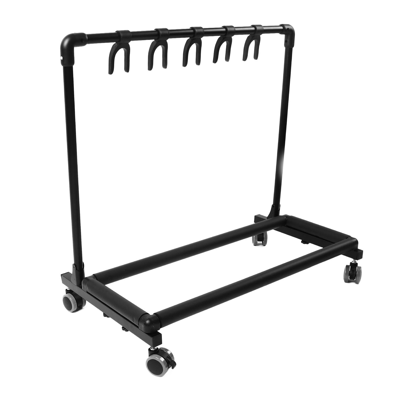 ZJchao SUPPORTO MULTICHITARRA METALLO EVA ESPOSITORE PER CHITARRE MULTIPLE RUOTE NEGOZI (Metallo+EVA 2)
