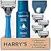 Produktbild Harrys Nassrasierer für Männer  Rasier-Set mit blauem Griff, 4 Ersatz-Rasierklingen, Reise-Klingen-Cover, 60ml Rasiergel Rasierer, Rasierklingen, Rasierklingen für Herren, Rasier Klingen Männer