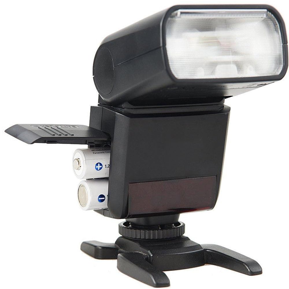 Zaawansowana lampa błyskowa TTL kompatybilna z Panasonic Lumix S1R (kompaktowy rozmiar), mocny zasięg, zoom i głowica obrotowa