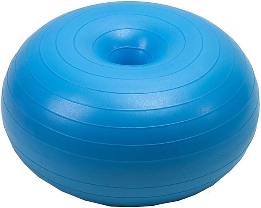 SH-PH Yoga Ball Exercise Donut Yoga Ball Workout Core Training Stability Ball for Yoga Pilates Balance Training with Inflatable Pump, Diameter: 50 Cm / 19.7 Inch (Color : D)
