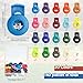 Hanaive 140 Pack Plastic Spring Cord Locks Baseball Glove Lace Locks Toggles for Drawstrings Replacement Lace Clips Sliding Single Hole Spring Toggle Stopper Fastener Buttons for Glove, Mixed Color