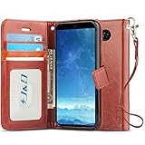 LG V35 Case, LG V35 ThinQ Case, LG V30S Case, LG V30S ThinQ Case, LG V30 Case, LG V30 Plus Case, J&D [Wallet Stand] [Slim Fit] Heavy Duty Protective Shock Resistant Flip Cover Wallet Case for LG V35