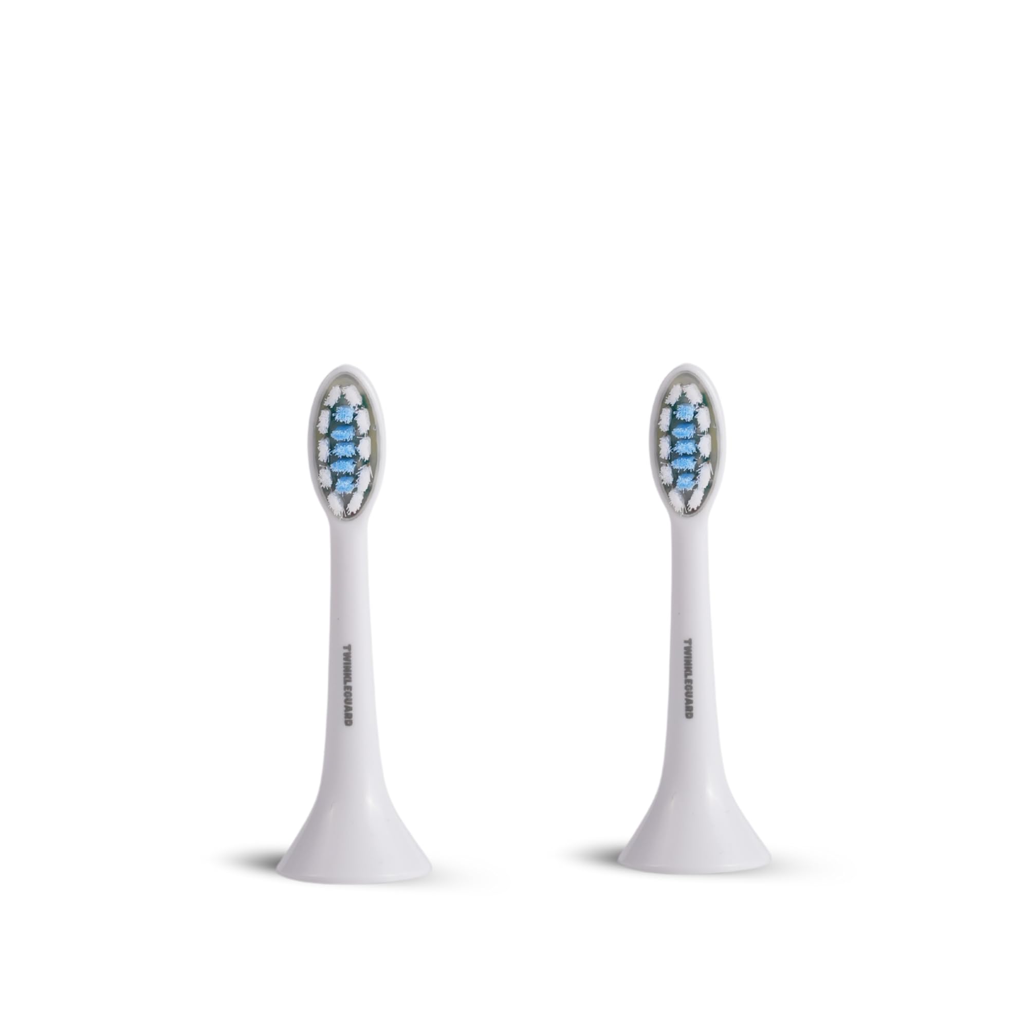 TWINKLEGUARD Electric Toothbrush Replacement Heads, White 2 Count (Pack of 1)