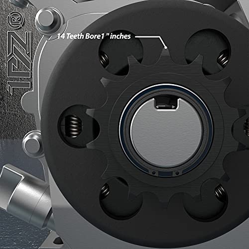 Image of 1PZ DH7-E4F Go Kart Clutch 1 inch Bore 14 Tooth with #40 /41 /420 Chain Predator 212 Centrifugal Clutch 14T for Go Kart Minibike and Fun Kart Engine 8-13 HP