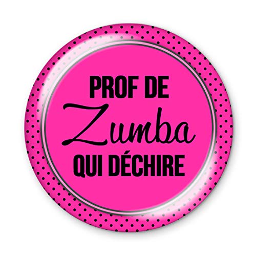 COLLEEN ILLUSTRATIONS Badge 56mm Prof de zumba qui déchire