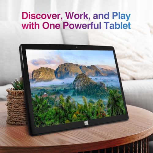 Image of Fusion5 10.1 inch Windows 11 Tablet PC - FWIN232 Plus Ultra Slim Windows Tablet Computer - Intel N5100 Quad-Core, 8GB RAM, Full HD 10 Inch Display, 5G WiFi, USB 3.0, Micro HDMI, Dual Cameras, Bluetooth