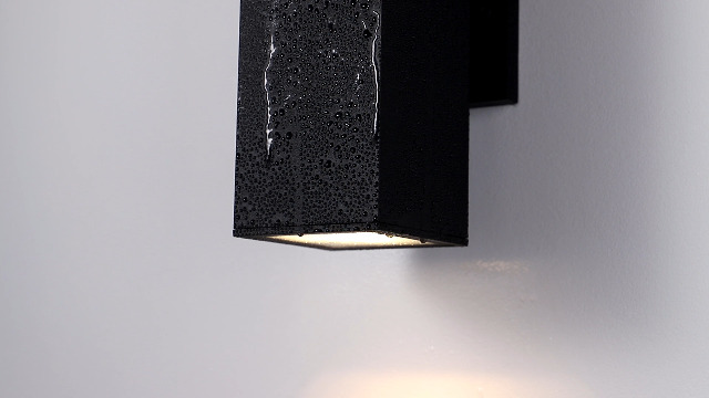 Image of mirrea 12 inch Modern Outdoor Porch Light in 2 Lights, Matte Black, 1 Pack
